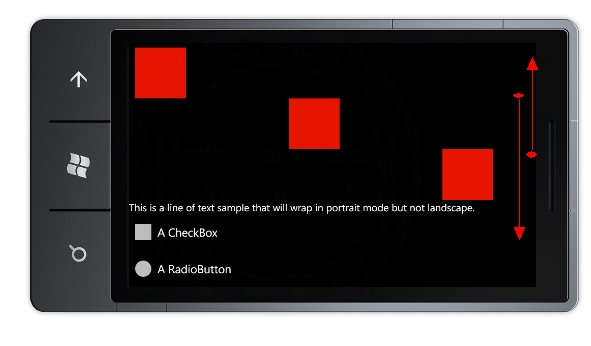 Windows Phone Orientations Landscape