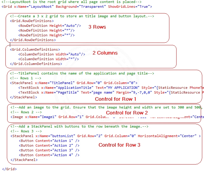 Windows Phone Orientations Landscape