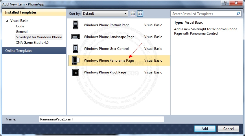  Windows Phone Panorama 
