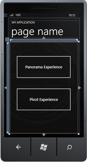 Windows Phone Panorama  and Pivot 