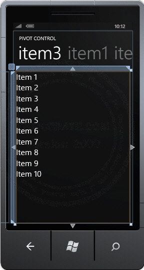 Windows Phone Panorama  and Pivot  Windows Phone Panorama  and Pivot