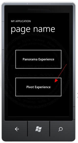 Windows Phone Panorama  and Pivot  Windows Phone Panorama  and Pivot