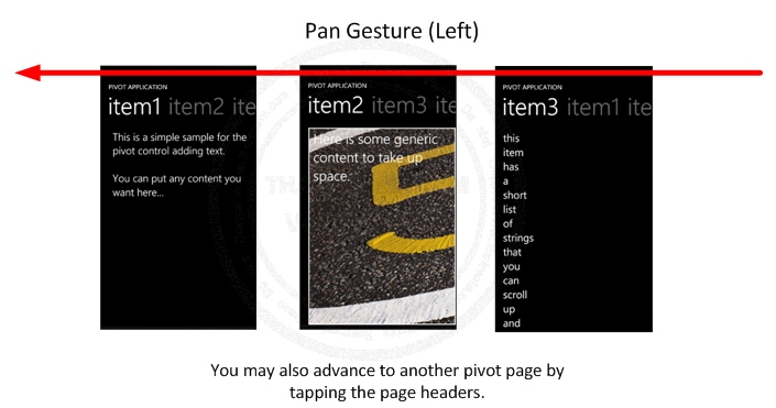 Windows Phone Pivot
