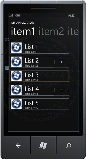 Windows Phone Pivot Windows Phone Pivot