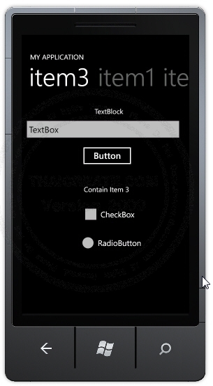 Windows Phone Pivot Windows Phone Pivot