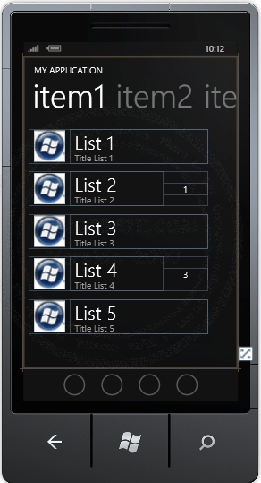 Windows Phone Pivot Windows Phone Pivot