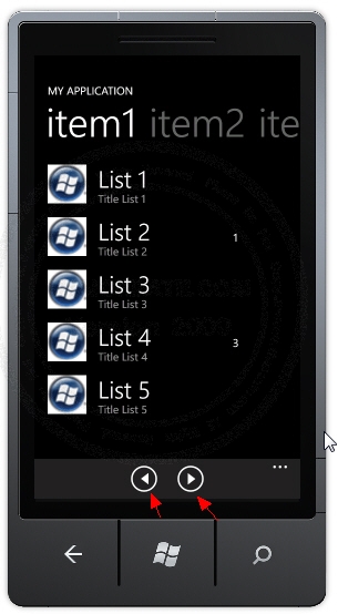 Windows Phone Pivot Windows Phone Pivot