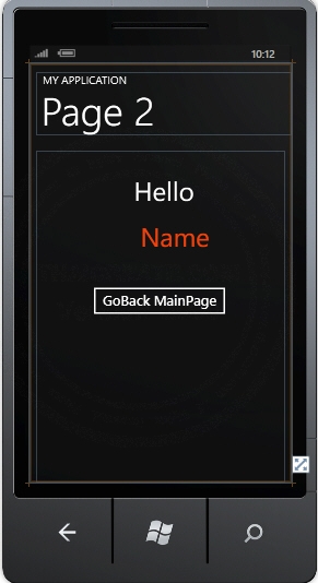 Windows Phone Page Parameters