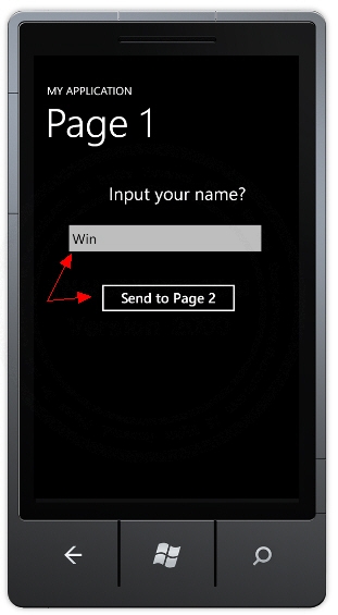 Windows Phone Page Parameters Windows Phone Page Parameters