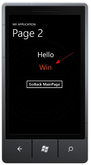 Windows Phone Page Parameters