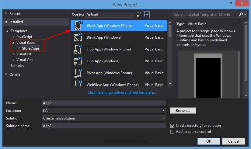 Visual Studio 2013 for Windows Phone 8