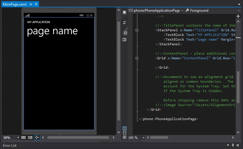 Visual Studio 2013 for Windows Phone 8