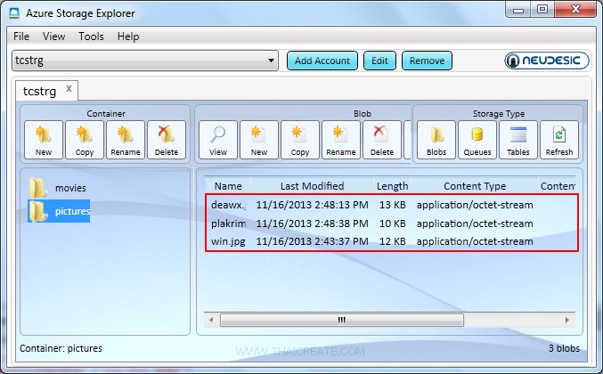 Windows Phone 8 and Azure Blob Storage  (Windows Azure)