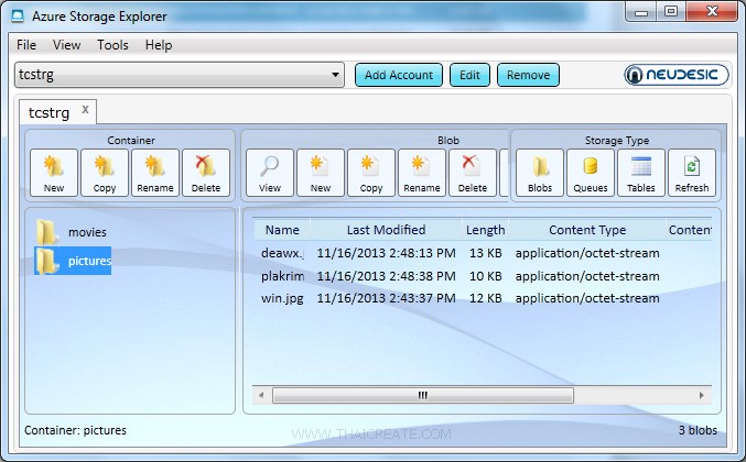 Windows Phone 8 and Azure Blob Storage  (Windows Azure)