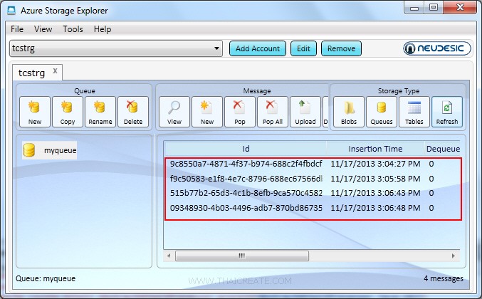 Windows Phone 8 and Azure Queue Storage  (Windows Azure)