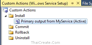 Windows Service Setup Project