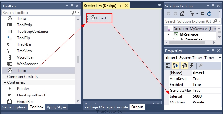 Windows Service Database SQL Server