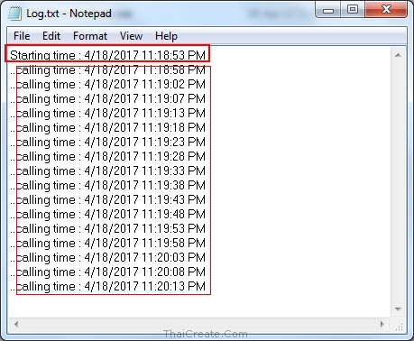 Windows Service Timer