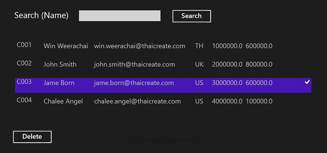 Windows Store App and Delete Data (Web Services) - C# Windows Store App and Delete Data (Web Services) - C#