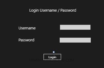 Windows Store App and Login Form (Web Services) - C#