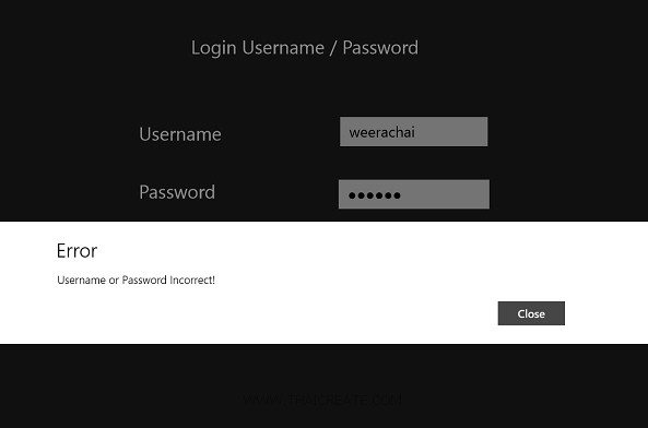 Windows Store App and Login Form (Web Services) - C# Windows Store App and Login Form (Web Services) - C#