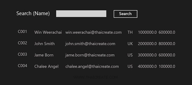 Windows Store App and Search Data (Web Services) - C# Windows Store App and Search Data (Web Services) - C#