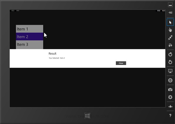 Windows Store Apps ListBox Combobox