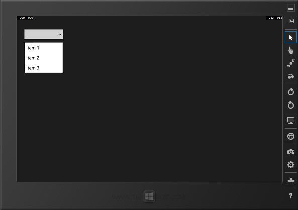 Windows Store Apps ListBox Combobox