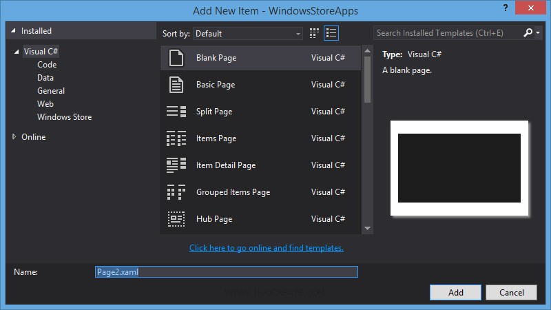 Windows Store Apps Pages Navigate Windows Store Apps Pages Navigate