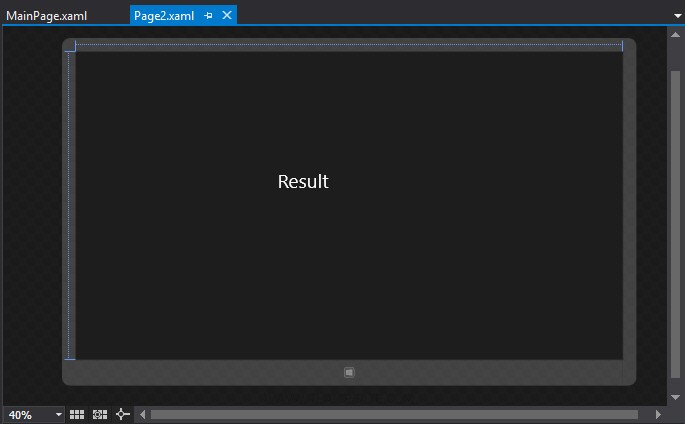 Windows Store App Parameters Page Windows Store App Parameters Page
