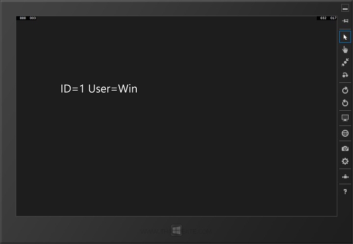 Windows Store App Parameters Page