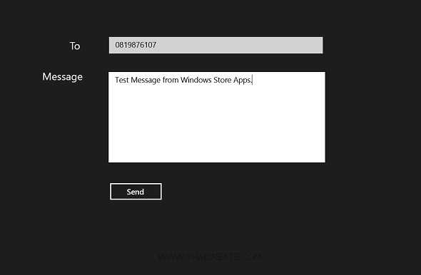 Windows Store Apps and Send Message / SMS (C#)