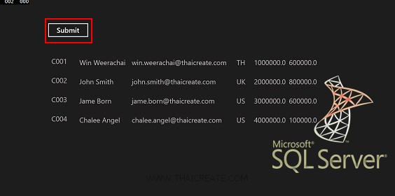 Windows Store Apps and SQL Server Database Part 1 (C#)