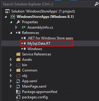 Windows Store Apps Storage MySQL Database Windows Store Apps Storage MySQL Database
