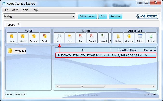 Windows Store Apps and Windows Azure Queue Storage (C#)