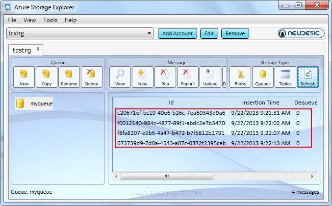 Windows Store Apps and Windows Azure Queue Storage (C#)