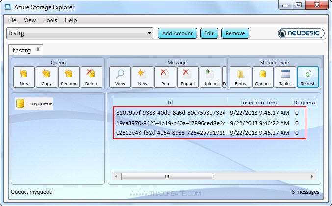 Windows Store Apps and Windows Azure Queue Storage (C#)