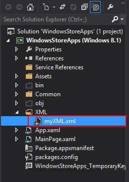 Windows Store App and XML Parser (C#)