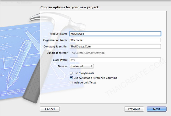 Ios Base Micro Project เริ่มต้นการสร้าง Project ของ iPhone และ iPad บน Xcode การทดสอบ Run บน ...