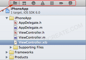 Xcode IDE Structure (iOS)