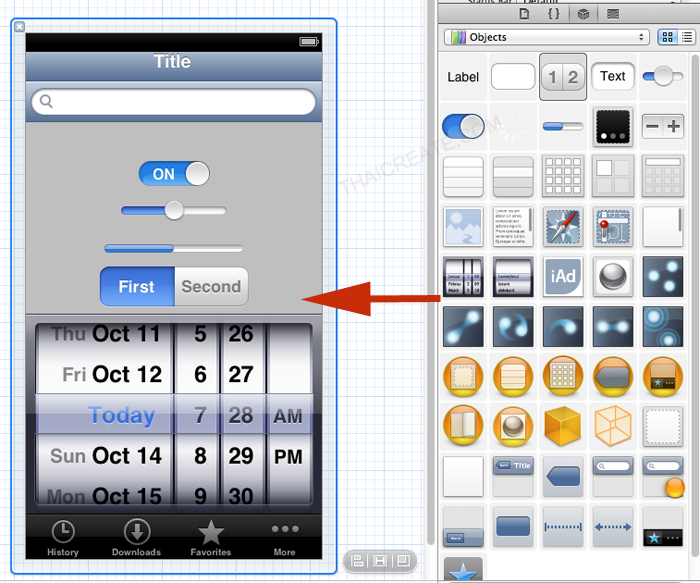 Xcode IDE Structure (iOS)